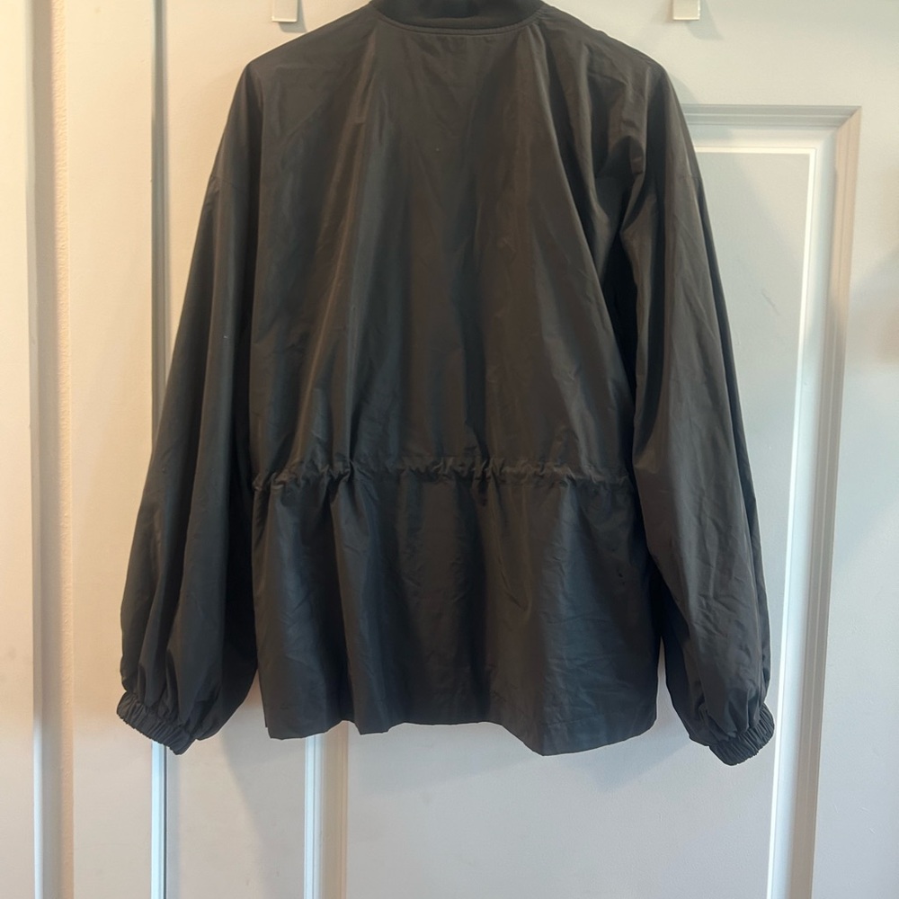 Fabletics Black Bomber Jacket With Stand-Up Collar - image 4